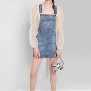 Wild Fable • Denim Pinafore Dress